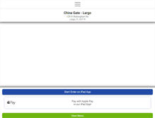 Tablet Screenshot of chinagatelargo.com